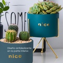 Macetero con soporte JY1105 grande  Verde