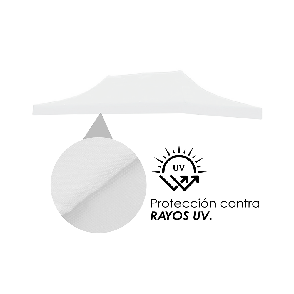 Lona 3x6 600D  Blanco
