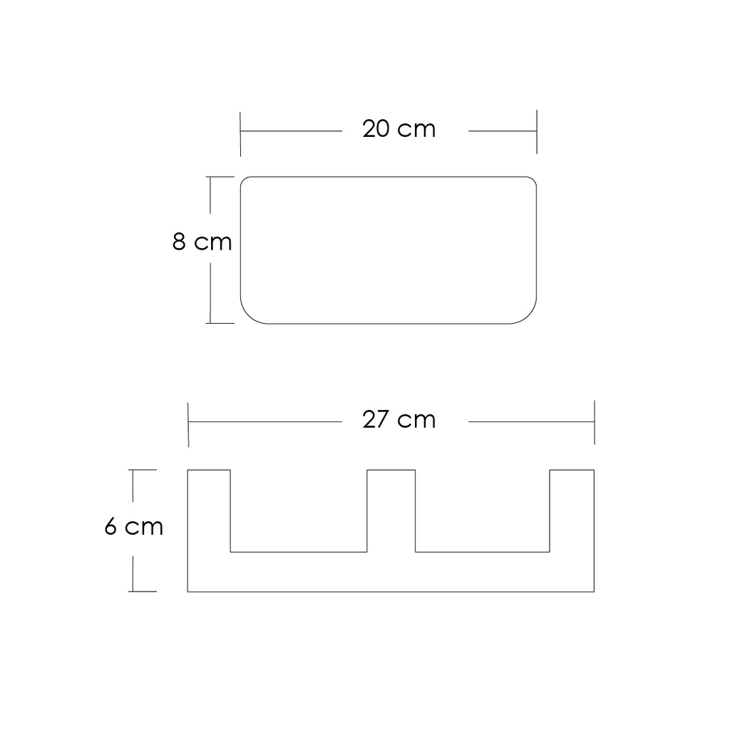 Macetero soporte de madera XM15G grande Gris