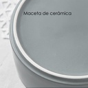 Macetero soporte de madera XM15G grande Gris