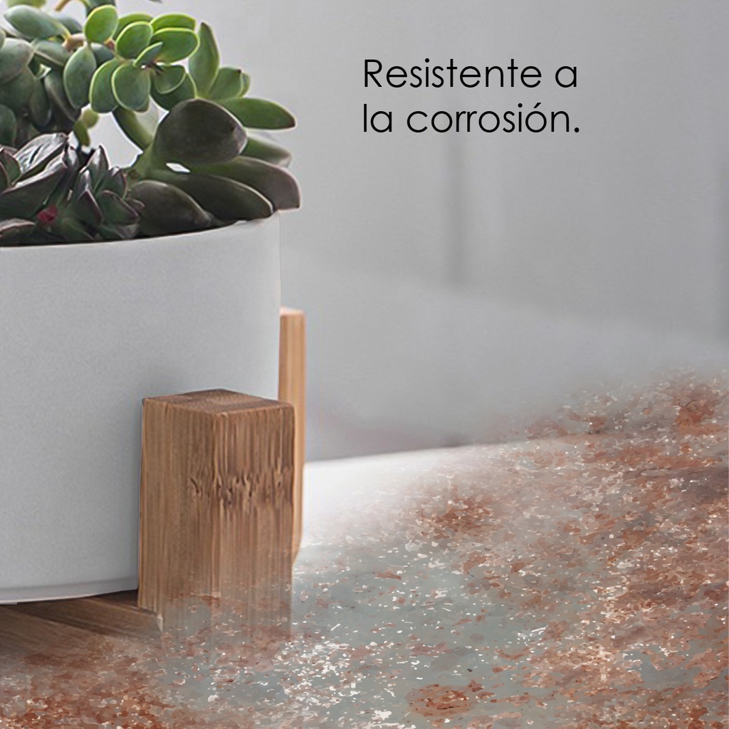 Macetero soporte de madera XM15G mediano  Blanco