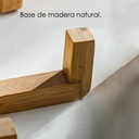 Macetero soporte de madera XM15G mediano Verde