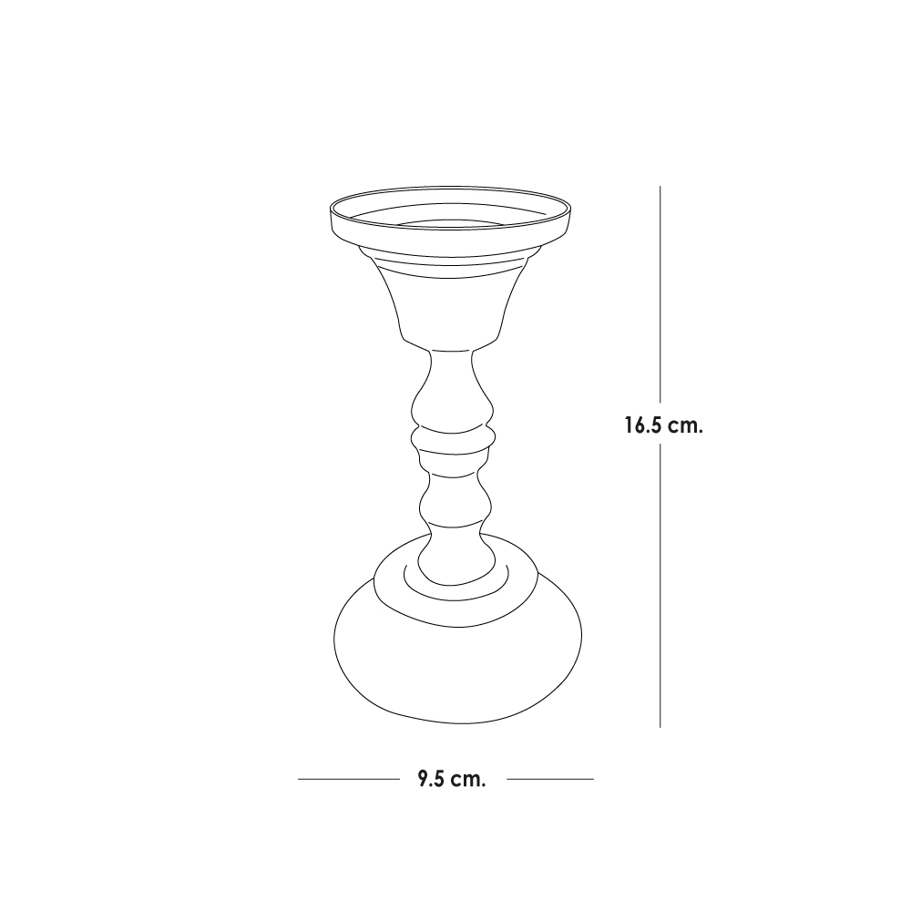 Candelabro Iliosinnova Estilo Europeo color Dorado para Vela Cónica