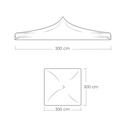 Lona 3x3 600D  Blanca