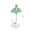 Portavela de Mesa Base Iliosinnova Mármol Floral color Verde