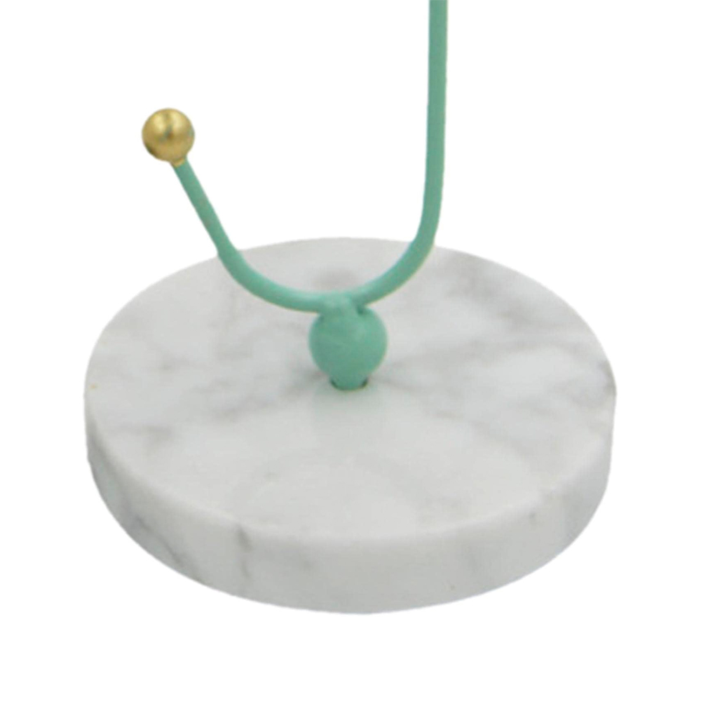 Portavela de Mesa Iliosinnova Base Mármol Floral color Verde