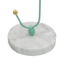 Portavela de Mesa Iliosinnova Base Mármol Floral color Verde