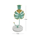 Portavela de Mesa Iliosinnova Base Mármol Floral color Verde