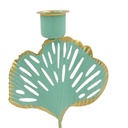 Portavela de Mesa Iliosinnova Base Mármol Palma color Verde
