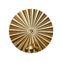 Portavela de Pared Ilios Innova Ondulada Dorada