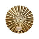 Portavela de Pared Ilios Innova Ondulada Dorada