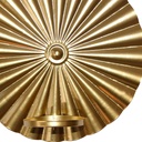 Portavela de Pared Ilios Innova Ondulada Dorada