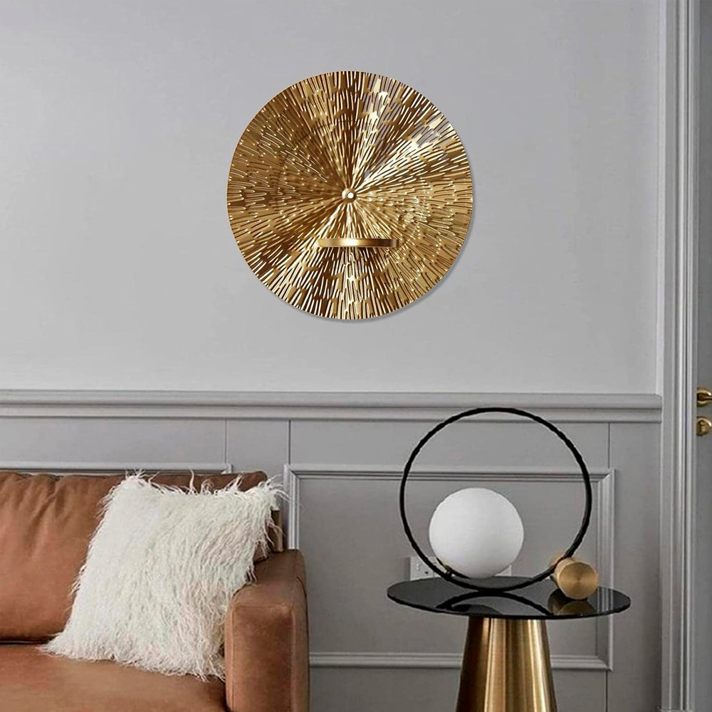 Portavela de Pared Ilios Innova Rayas Dorada