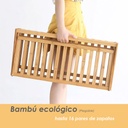 Zapatera plegable de bambú  4 niveles