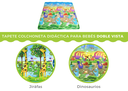 Tapete colchoneta de bebé (Dino Jirafas)