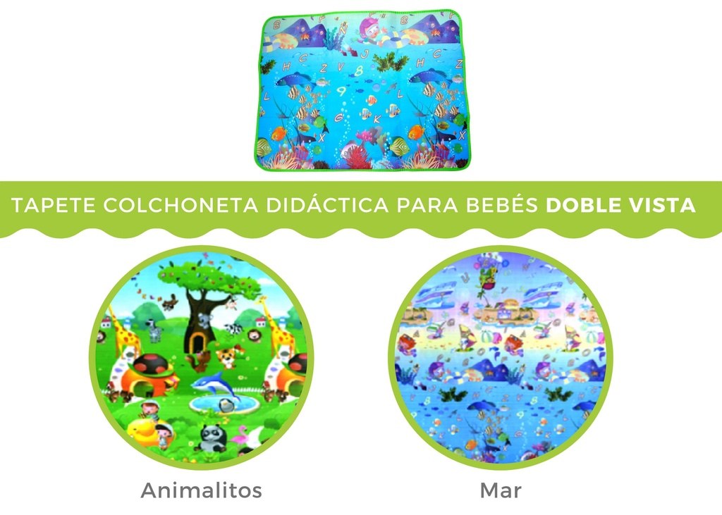 Tapete colchoneta de bebé (Mar)