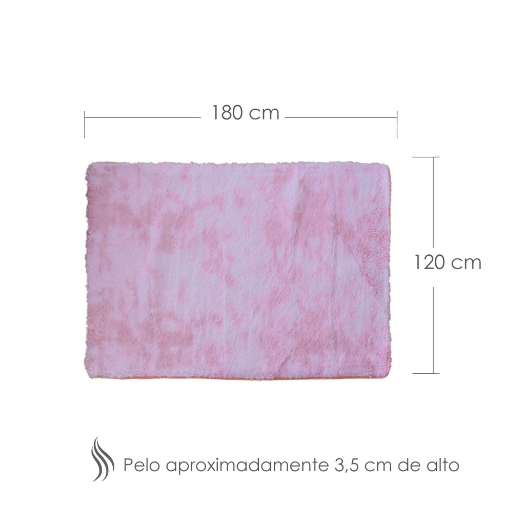 Tapete motley 180 x 120 cm Rosa
