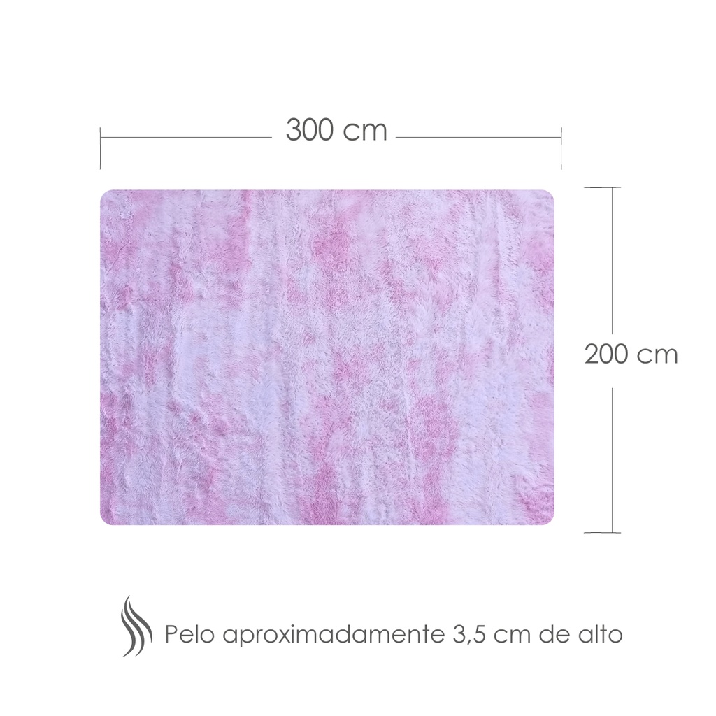 Tapete motley 2 x 3 m Lila