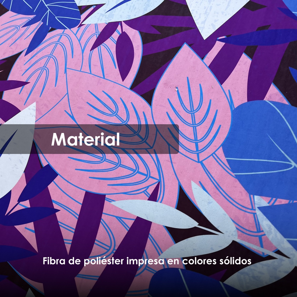 Tapete nórdico 2 x 1.60 m (Neón floreado)