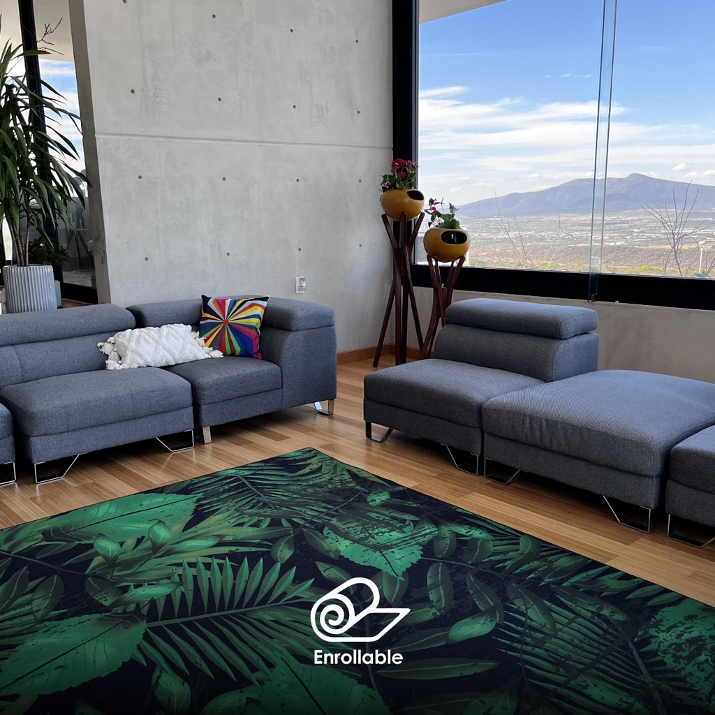 Tapete nórdico 2 x 3 m (Neón floreado)