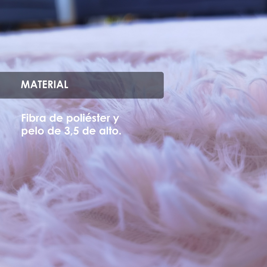 Tapete shag 2 x 3 m (Rosa)
