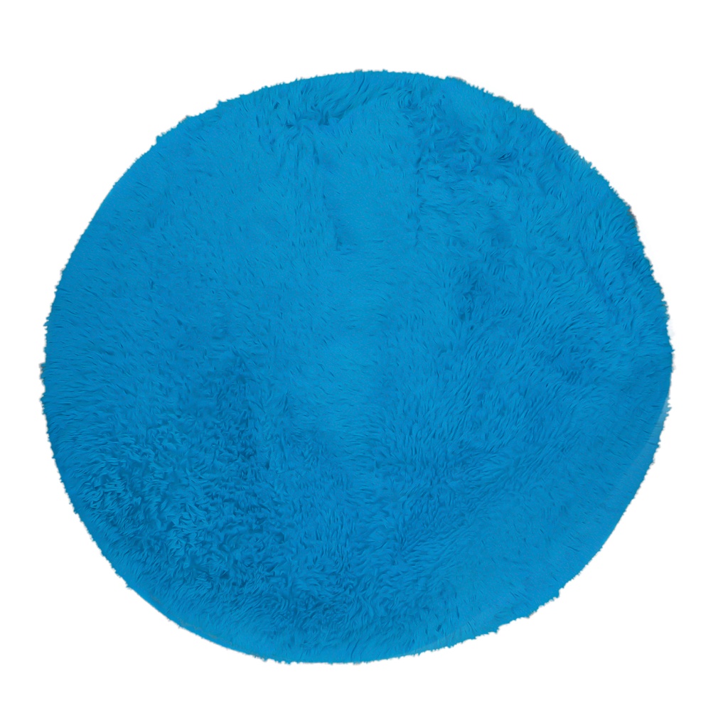 Tapete shag redondo Aqua