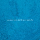 Tapete shag redondo Aqua