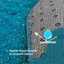 Tapete shag redondo Aqua