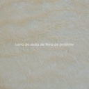 Tapete shag redondo Crema