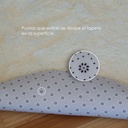 Tapete shag redondo Crema