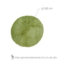 Tapete shag redondo Verde