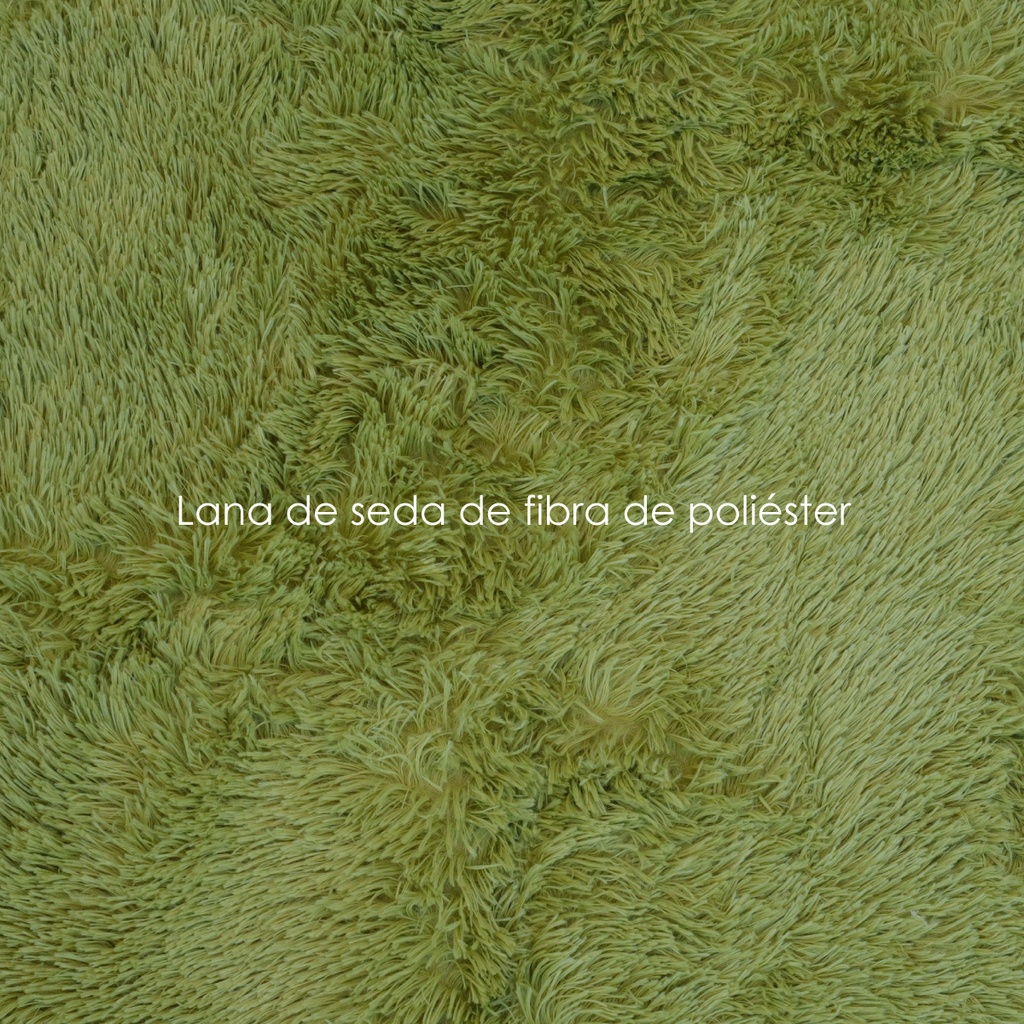 Tapete shag redondo Verde