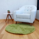 Tapete shag redondo Verde
