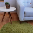 Tapete shag redondo Verde