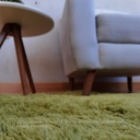 Tapete shag redondo Verde