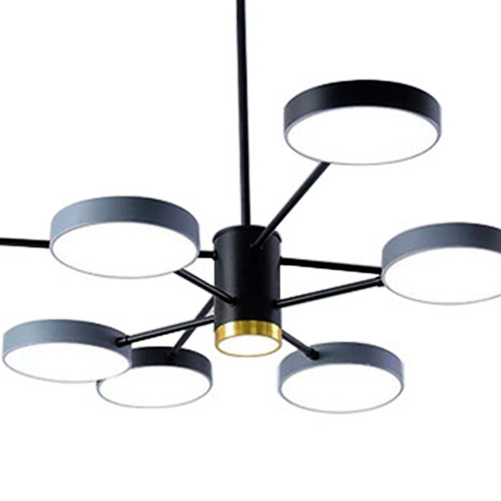 Lámpara colgante 2266 8 1 Negro