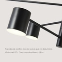 Lámpara colgante 2271 6 Negro