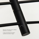 Lámpara colgante 2271 6 Negro