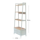 Librero organizador Piramide Color Blanco