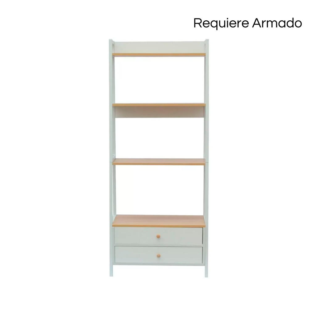 Librero organizador Piramide Color Blanco