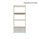 Librero organizador Piramide Color Blanco