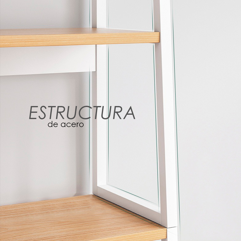 Librero organizador Piramide Color Blanco
