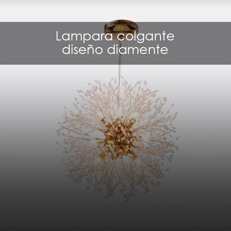 Lámpara colgante roseta/8f