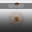 Lámpara colgante roseta/8f