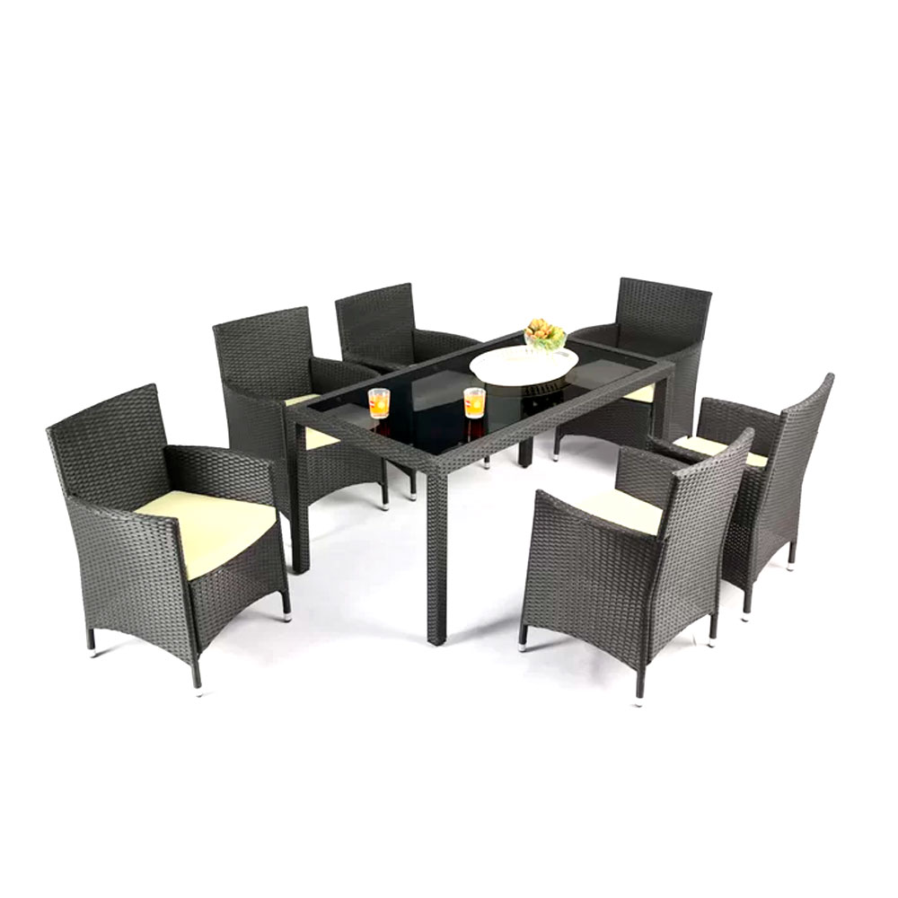 Comedor para exteriores de 6 sillas
