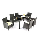 Comedor para exteriores de 6 sillas
