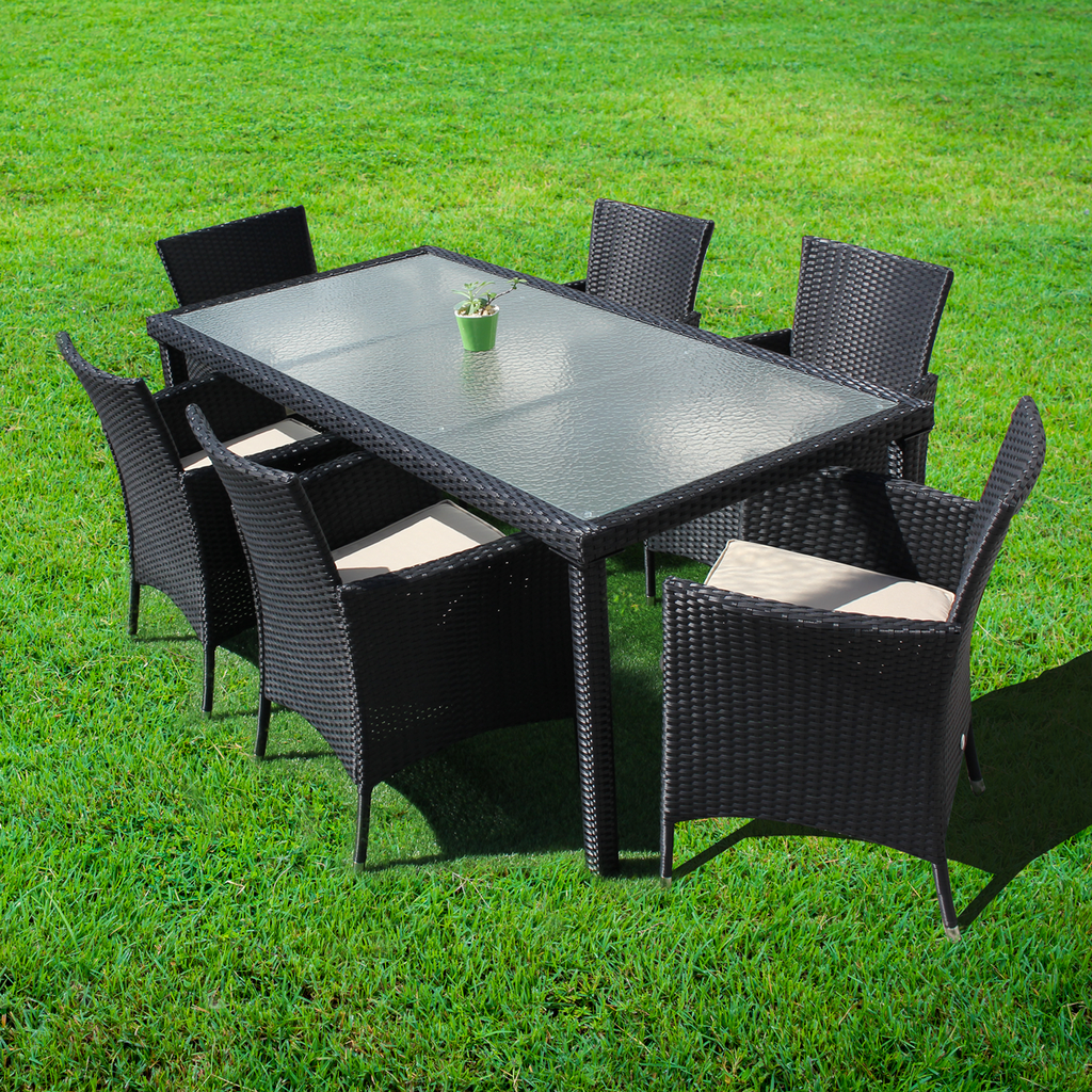 Comedor para exteriores de 6 sillas