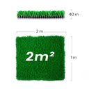2 Mts Pasto Sintetico 40 mm