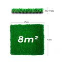 8 Mts Pasto Sintetico 40mm