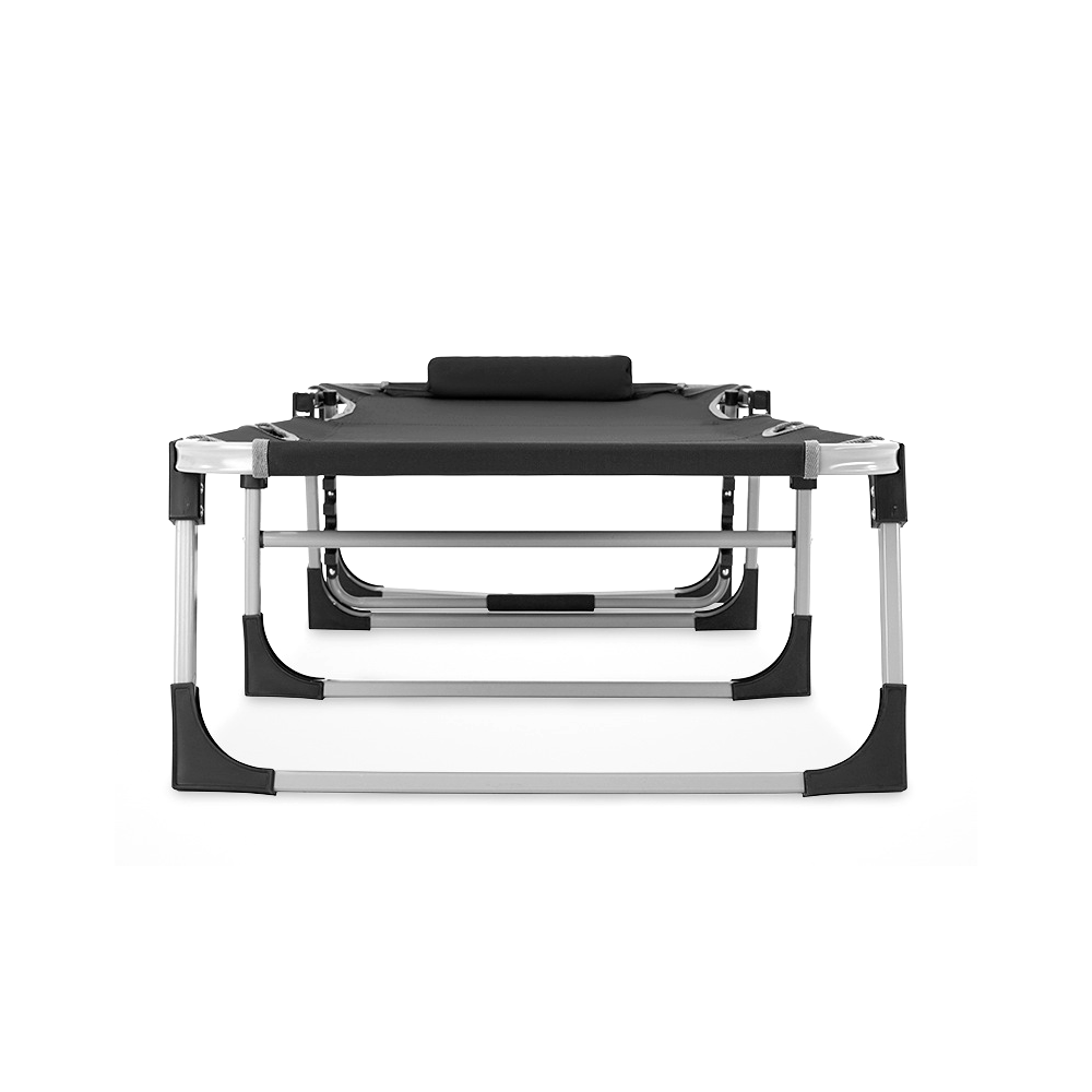 Camastro plegable de playa (Negro)